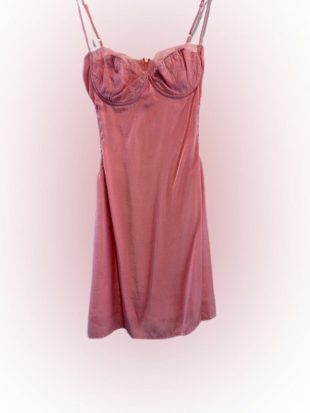 Princess Polly Rose Pink Slip Dress with Built-In Cups Size 6